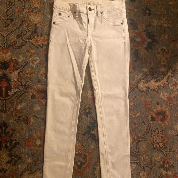 Rag and bone Nina high rise skinny jeans. White. Size 26. - Picture 4 of 8